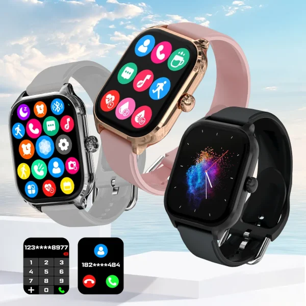 LAXASFIT H9 and H6 Smartwatch Dial to Answer Calls 
Calorie Tracking 
Heart Rate 
Blood Oxygen Monitoring 
Bluetooth Smart Watch