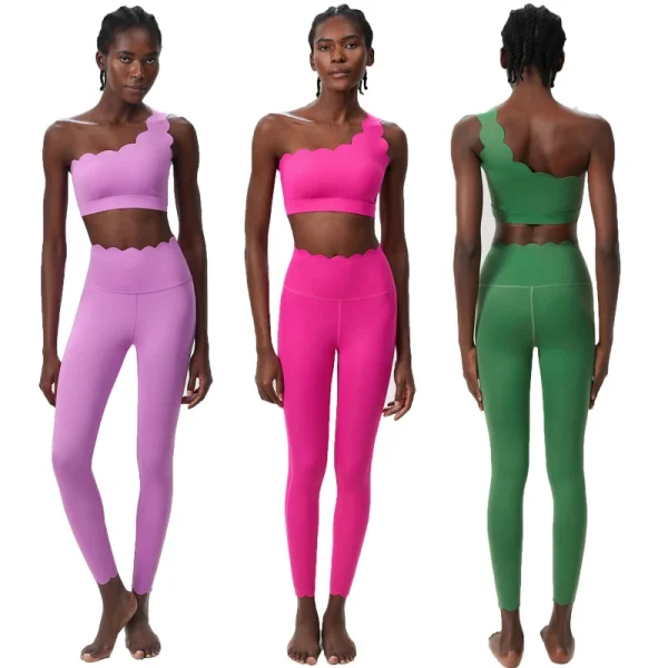 Women Two Pieces Fitness Set, Buttery Soft, for Running, Yoga, Gym etc.